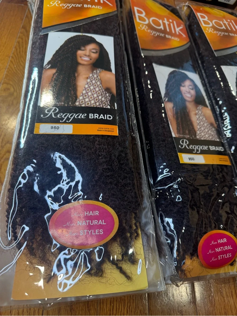Batik Reggae Braid  Hair - Black (950)
